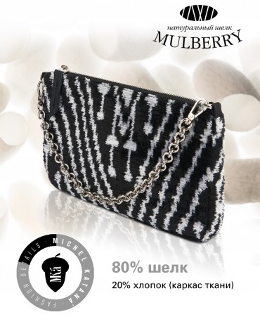 Шелковый (Бахмаль) Клатч-конверт-папка-косметичка RHYTHMI UNIVERSI! (Ритмы Вселенной!) THINY_RHYTHMI UNIVERSI!